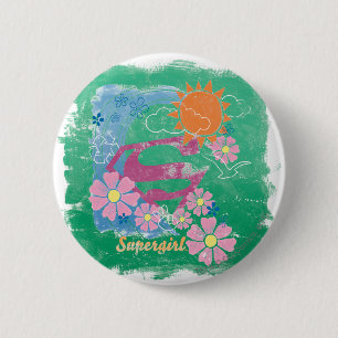 Supergirl Sun and Love Pinback Button