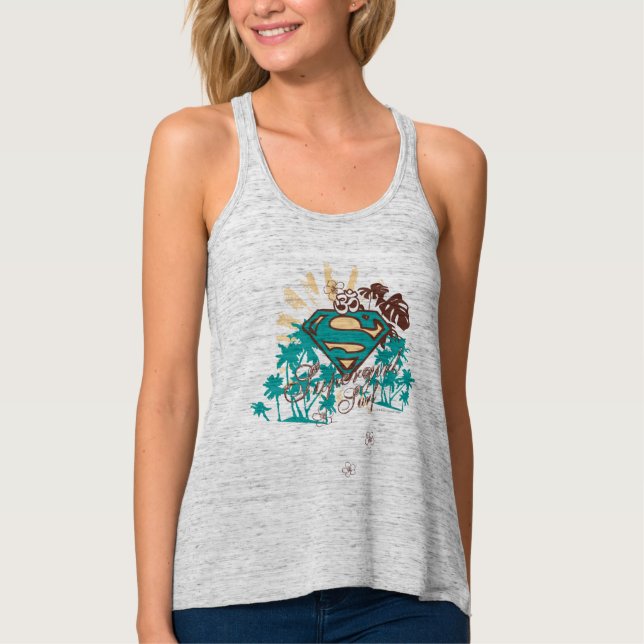 Supergirl Surf Tank Top (Front)