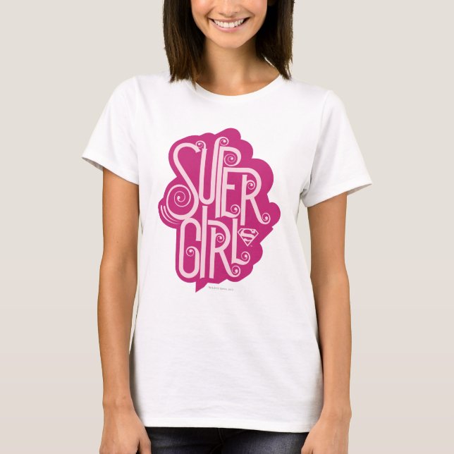 Supergirl Swirl 1 T-Shirt (Front)