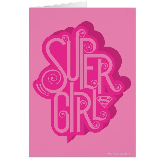 Supergirl Swirl 2 Cards (Front)