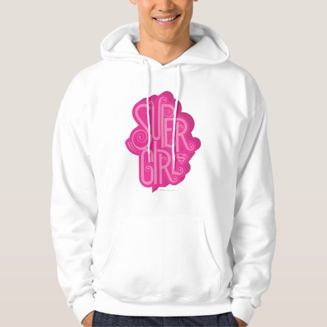 Supergirl Swirl 2 Hoodie (Front)