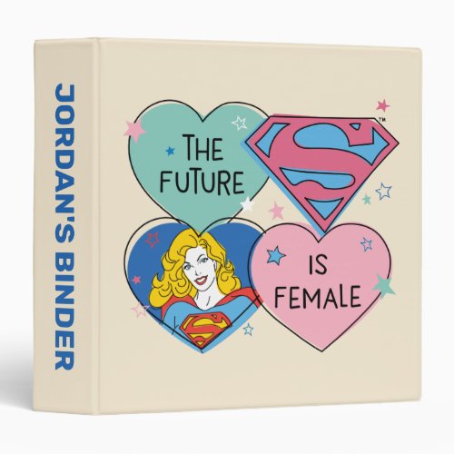 Supergirl The Future Is Female 3 Ring Binder