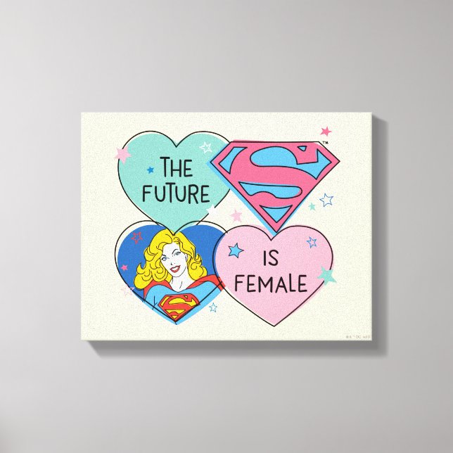 Supergirl "The Future Is Female" Canvas Print (Front)