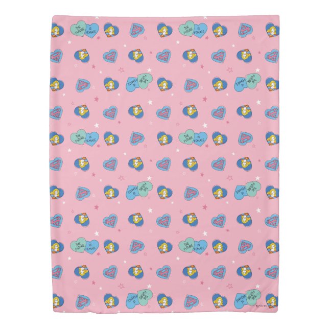 Supergirl "The Future Is Female" Duvet Cover (Front)
