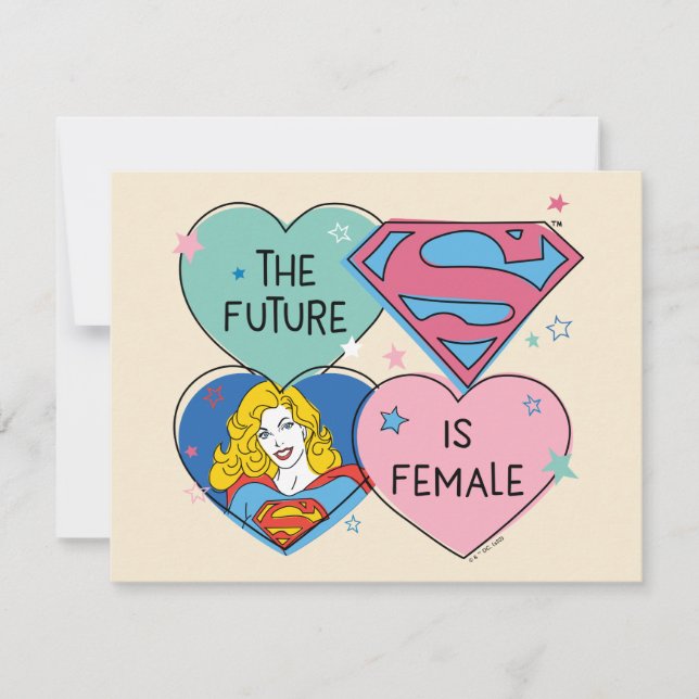Supergirl "The Future Is Female" Note Card (Front)