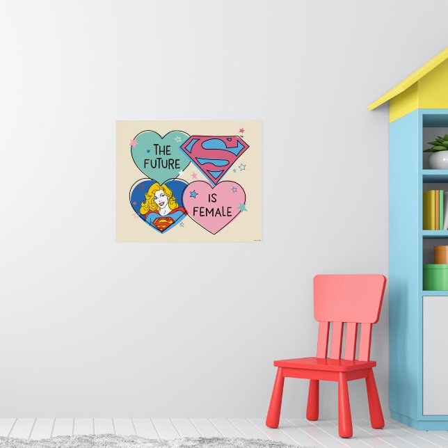 Supergirl "The Future Is Female" Poster (Nursery 1)