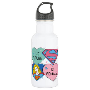 Supergirl "The Future Is Female" Stainless Steel Water Bottle
