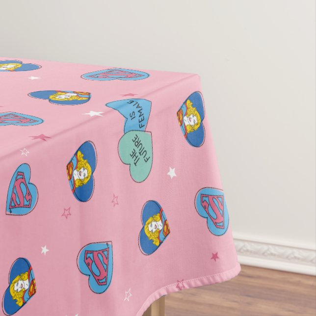 Supergirl "The Future Is Female" Tablecloth (In Situ)