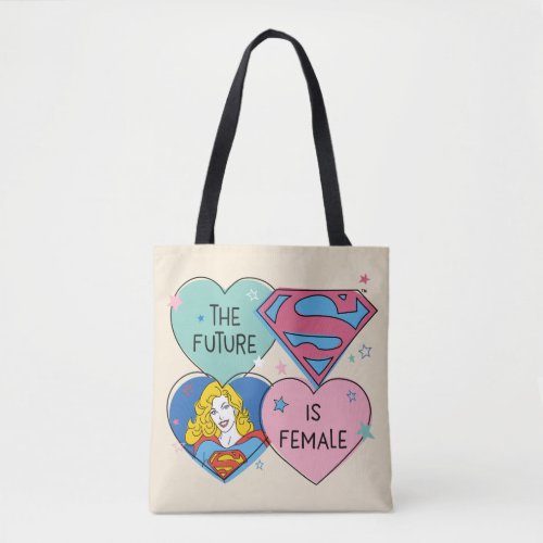 Supergirl The Future Is Female Tote Bag