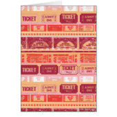 Supergirl Ticket Pattern Orange (Front)