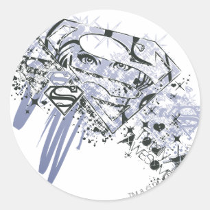 Supergirl Totally Awesome Classic Round Sticker