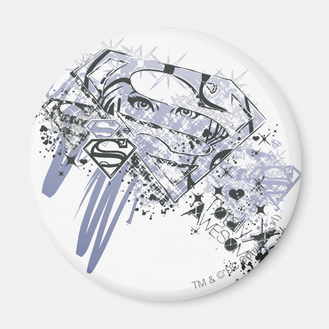 Supergirl Totally Awesome Magnet (Front)