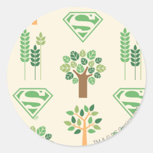 Supergirl Trees Classic Round Sticker