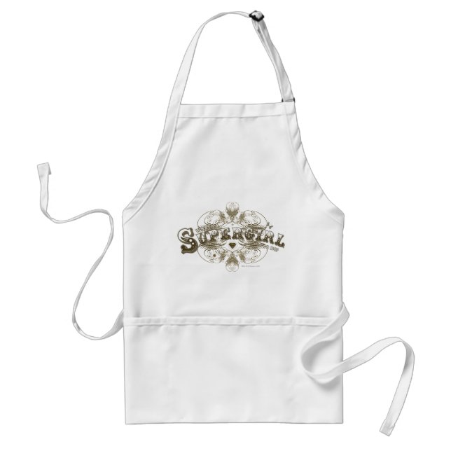 Supergirl What's a Girl to Do Brown Adult Apron (Front)
