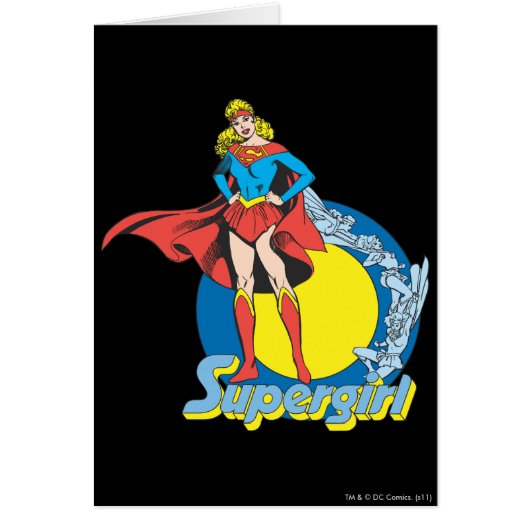 Supergirl with Logo Cards (Front)