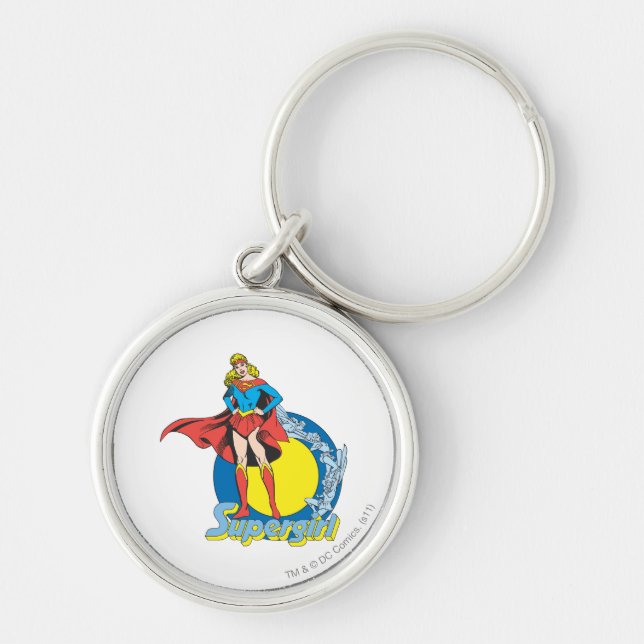 Supergirl with Logo Keychain (Front)