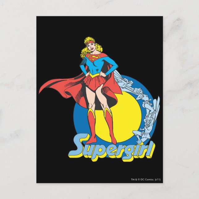 Supergirl with Logo Postcard (Front)
