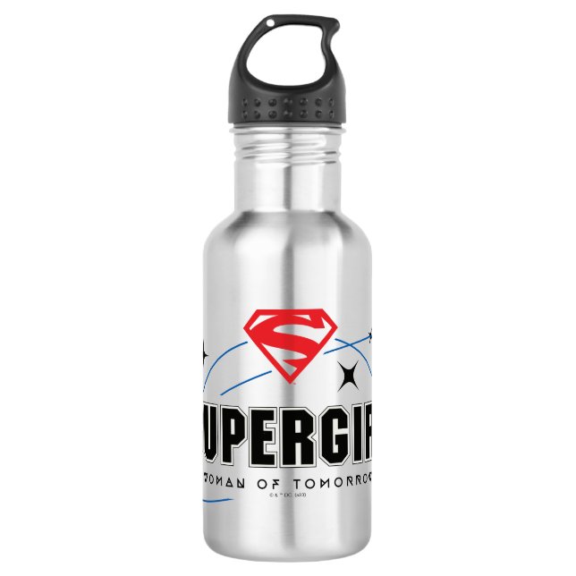 Supergirl Woman of Tomorrow Stainless Steel Water Bottle (Front)