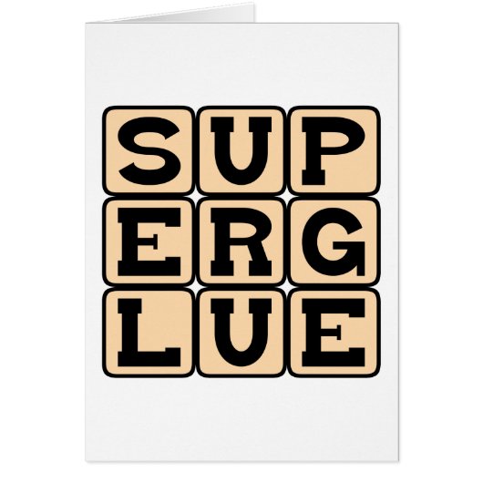 Superglue, Wonder Adhesive Cards (Front)