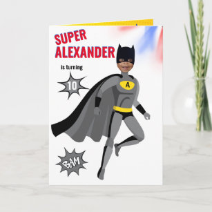 Superhero Amazing Unique Boy Fabulous Birthday Card