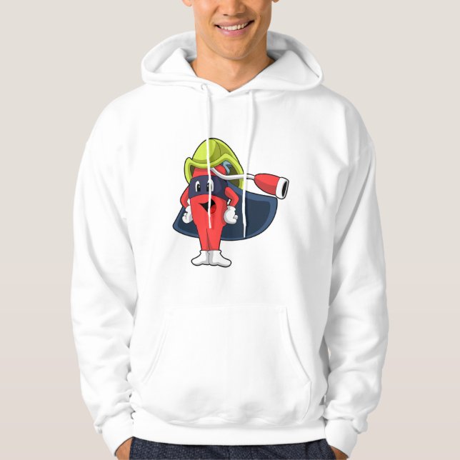 Superhero as Firefighter Hoodie (Front)
