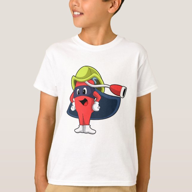 Superhero as Firefighter T-Shirt (Front)