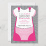 Superhero Baby Shower Invitation, Pink, Silver Inv Invitation