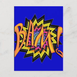 Superhero BAM! Postcard