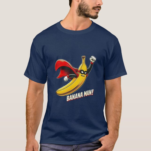 Superhero Banana Man T-Shirt (Front)