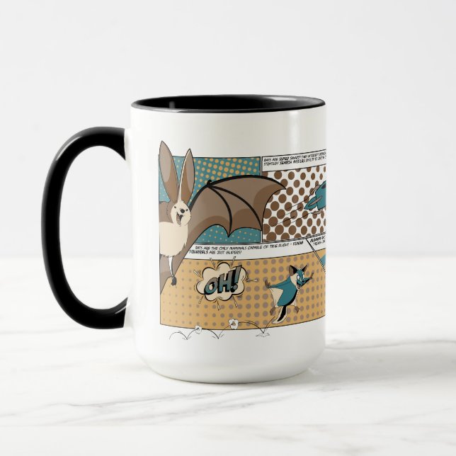 Superhero Bat Mug (Left)