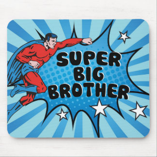 Superhero Becoming a Big Brother Mouse Pad