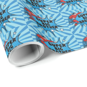 Superhero Becoming a Big Brother Wrapping Paper