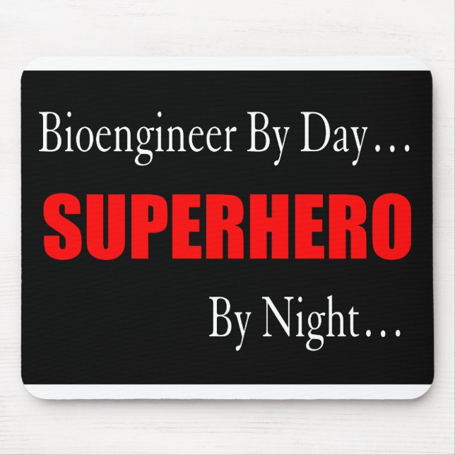 Superhero Bioengineer Mouse Pad (Front)