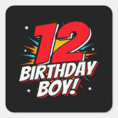 Number 12 (Vintage White) 12th Birthday' Sticker | Spreadshirt