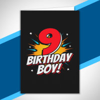 Superhero Birthday Boy - 9 Year Old - 9th Birthday