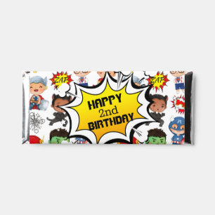 Superhero Birthday Customize Hershey Bar Favors
