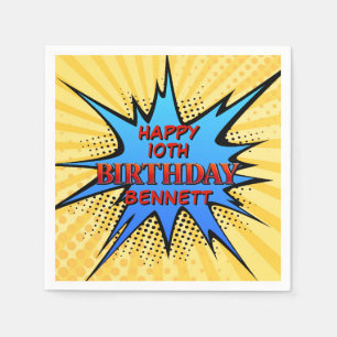 Superhero Birthday Napkins