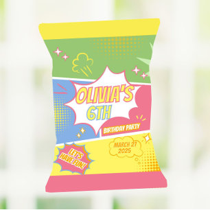 Superhero Birthday Party Favor Chip Bag Wrapper