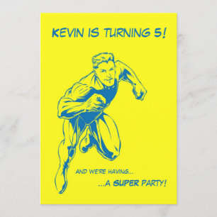 Superhero Birthday Party Invitation