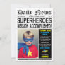 Superhero Birthday Party Super Hero Photo Thank You Card