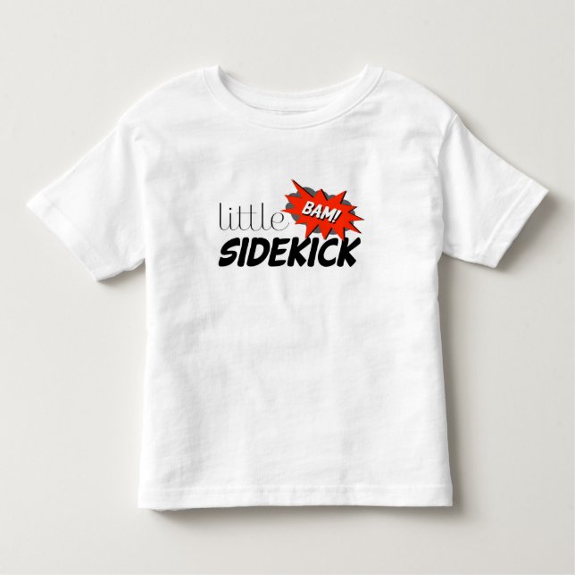 Superhero birthday t-shirt | sidekick shirt (Front)