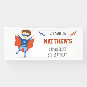 Superhero Boy Banner