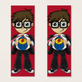 Superhero Boy Bookmark (Front & Back)