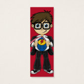 Superhero Boy Bookmark (Back)