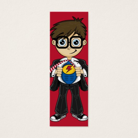 Superhero Boy Bookmark (Front)