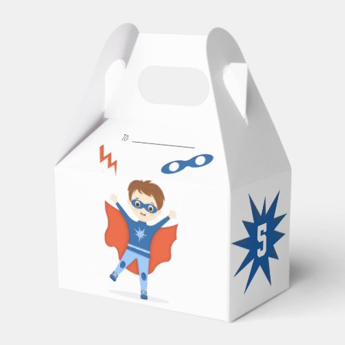 Superhero Boy Favor Boxes