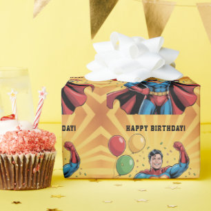 Superhero Boys Birthday Party Wrapping Paper