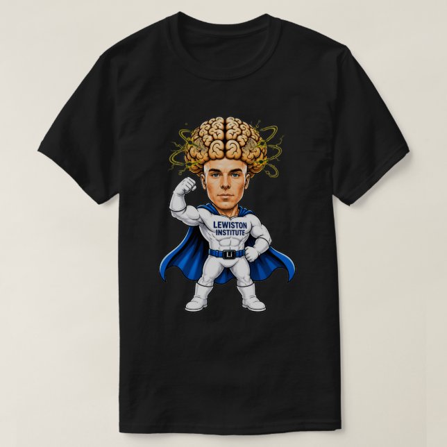 Superhero Brain Power T-Shirt (Design Front)