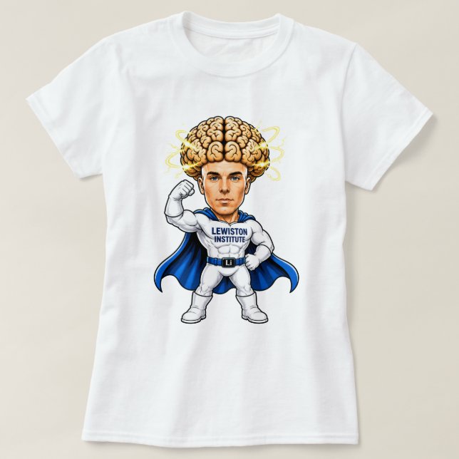 Superhero Brain Power T-Shirt (Design Front)