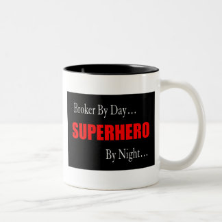 Superhero Broker Two-Tone Coffee Mug